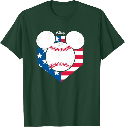 Disney - Mickey Baseball Diamond T-Shirt - T-Shirt | Forest