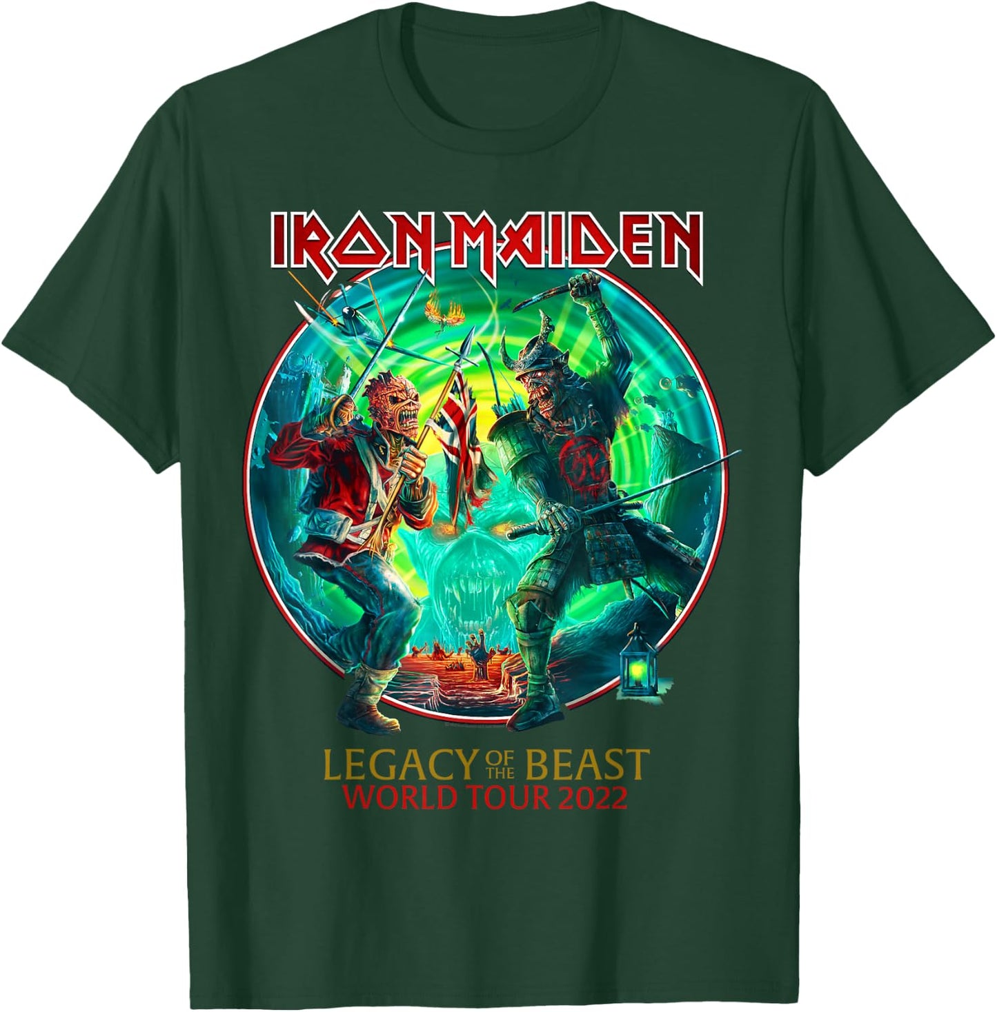 Iron Maiden - Legacy of The Beast World Tour 2022 Small T-Shirt - T-Shirt | Forest