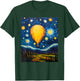 Surrealism Starry Night Hot Air Balloon T-Shirt - T-Shirt | Forest
