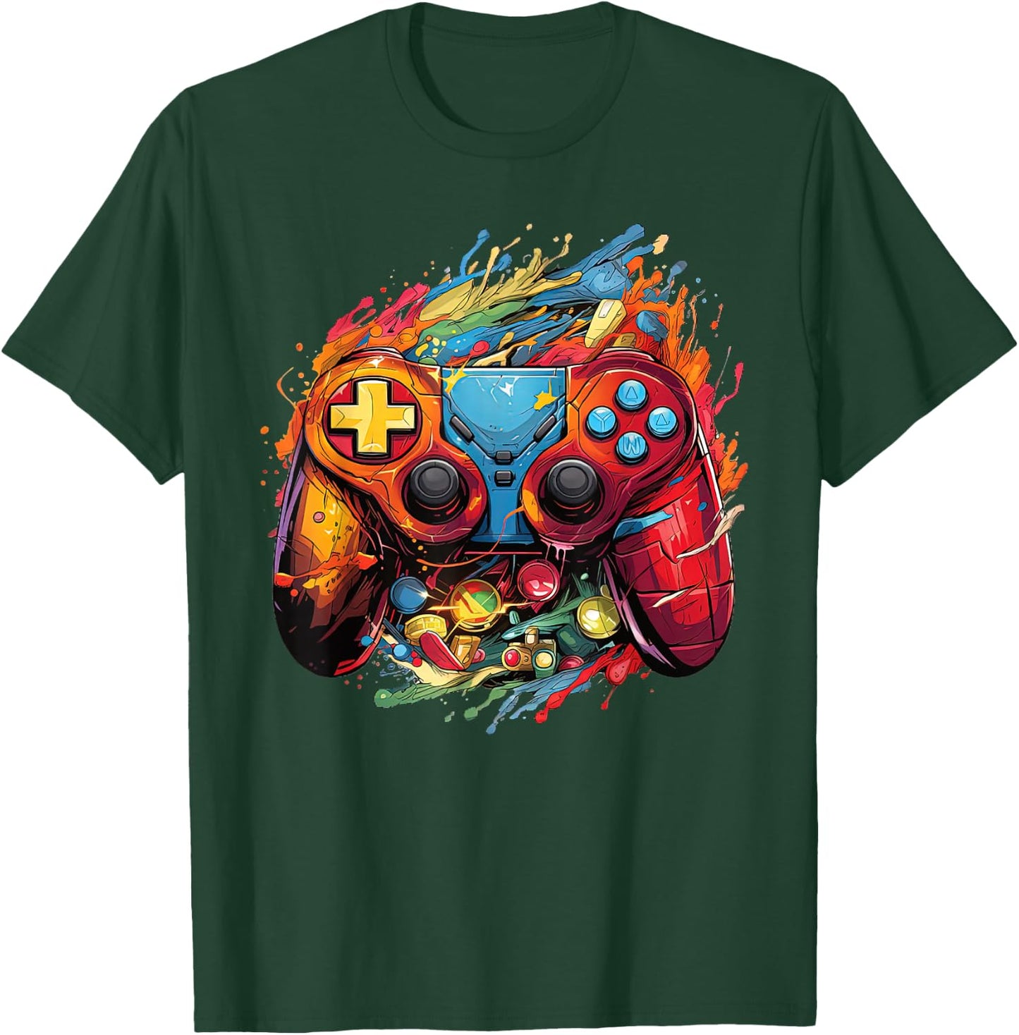 Gamer Aesthetic Graphic Gaming Video Games Boys Teens Kids T-Shirt - T-Shirt | Forest