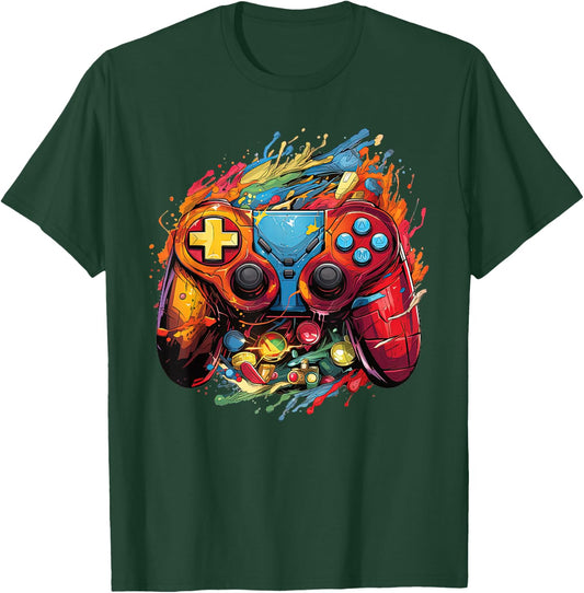 Gamer Aesthetic Graphic Gaming Video Games Boys Teens Kids T-Shirt - T-Shirt | Forest