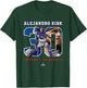 Number and Portrait Alejandro Kirk Toronto MLBPA T-Shirt - T-Shirt | Forest