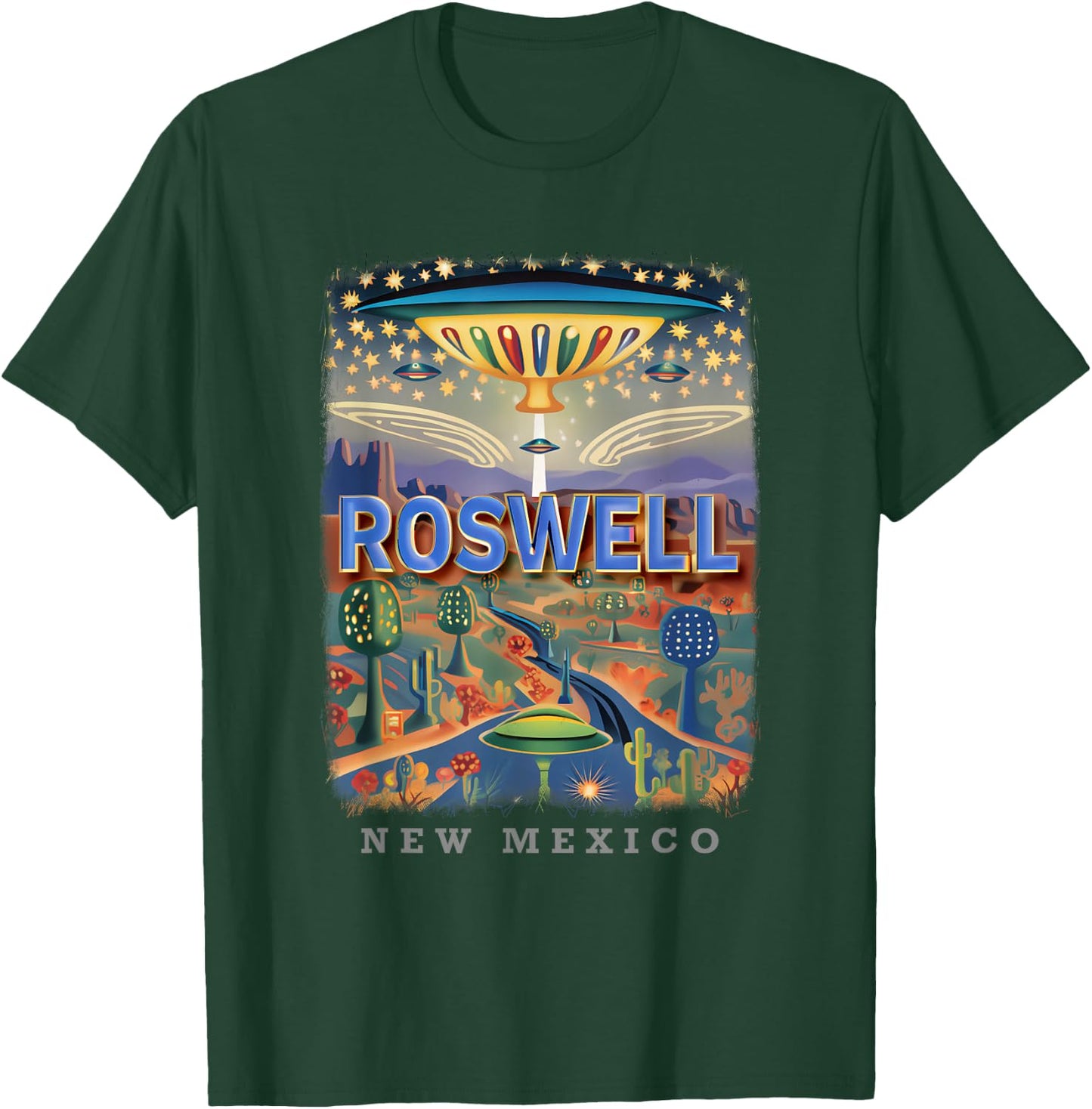 Roswell New Mexico NM Extraterrestrial Encounter SD660 T-Shirt - T-Shirt | Forest