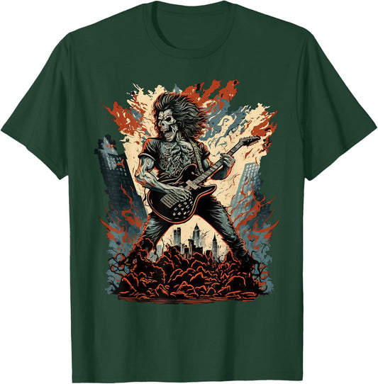 80s Classic Fantasy Art Heavy Metal Rock n Roll T-Shirt - T-Shirt | Forest