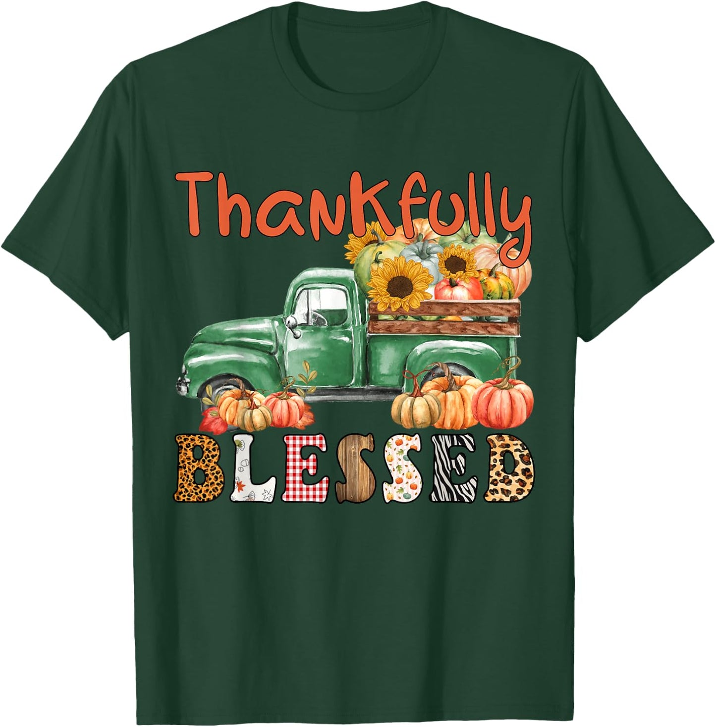 Cute It's Fall Y'all Pumpkin Maple Farm Truck Autumn Fall T-Shirt - T-Shirt | Forest