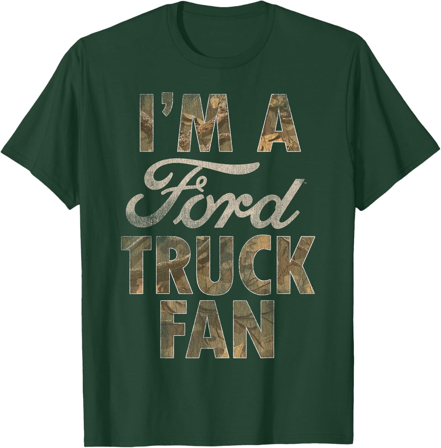 Ford Trucks Fan Camo T-Shirt - T-Shirt | Forest