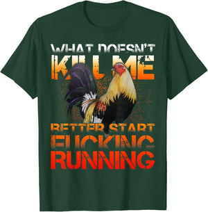 Funny Rooster Cock Fight T-Shirt - T-Shirt | Forest