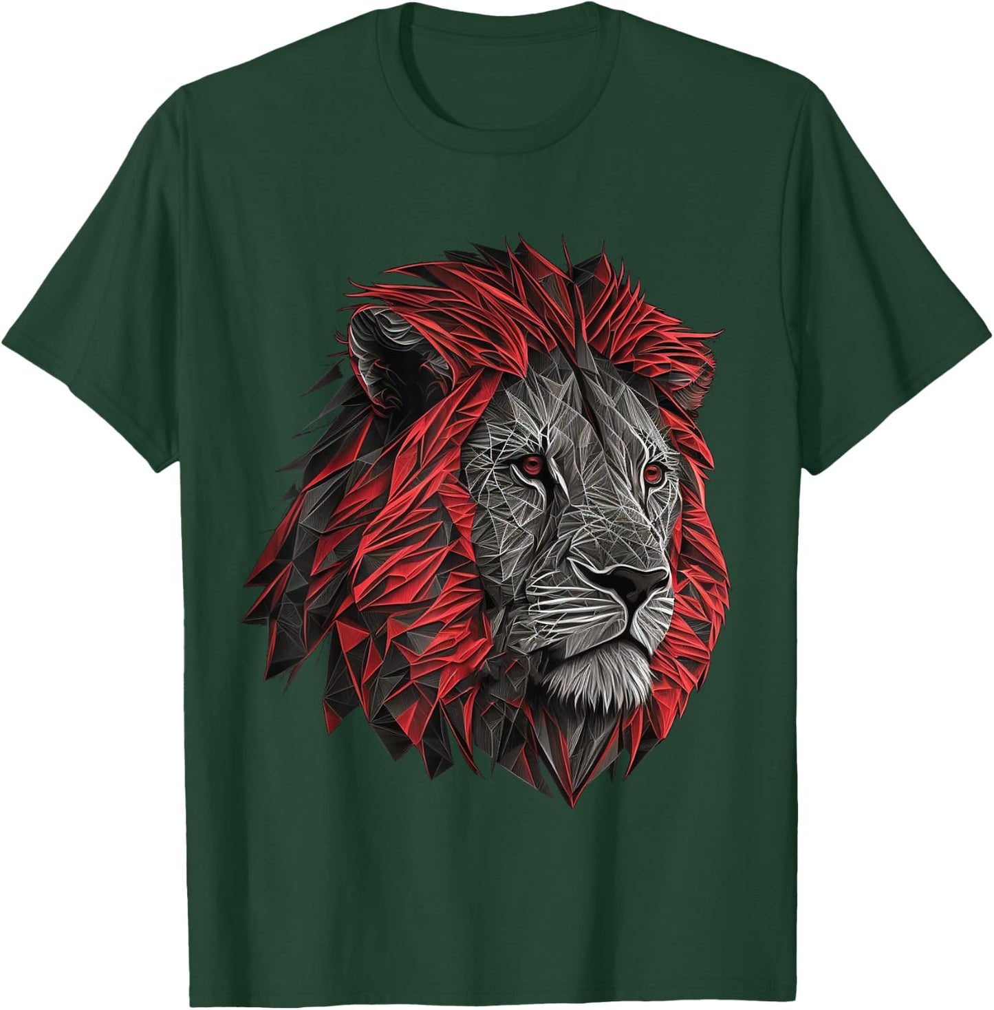 Lion animal lovers animal print lion T-Shirt - T-Shirt | Forest