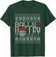 Deck The Halls With Balls Of Volley Volleyball Ugly Sweater T-Shirt - T-Shirt | Forest