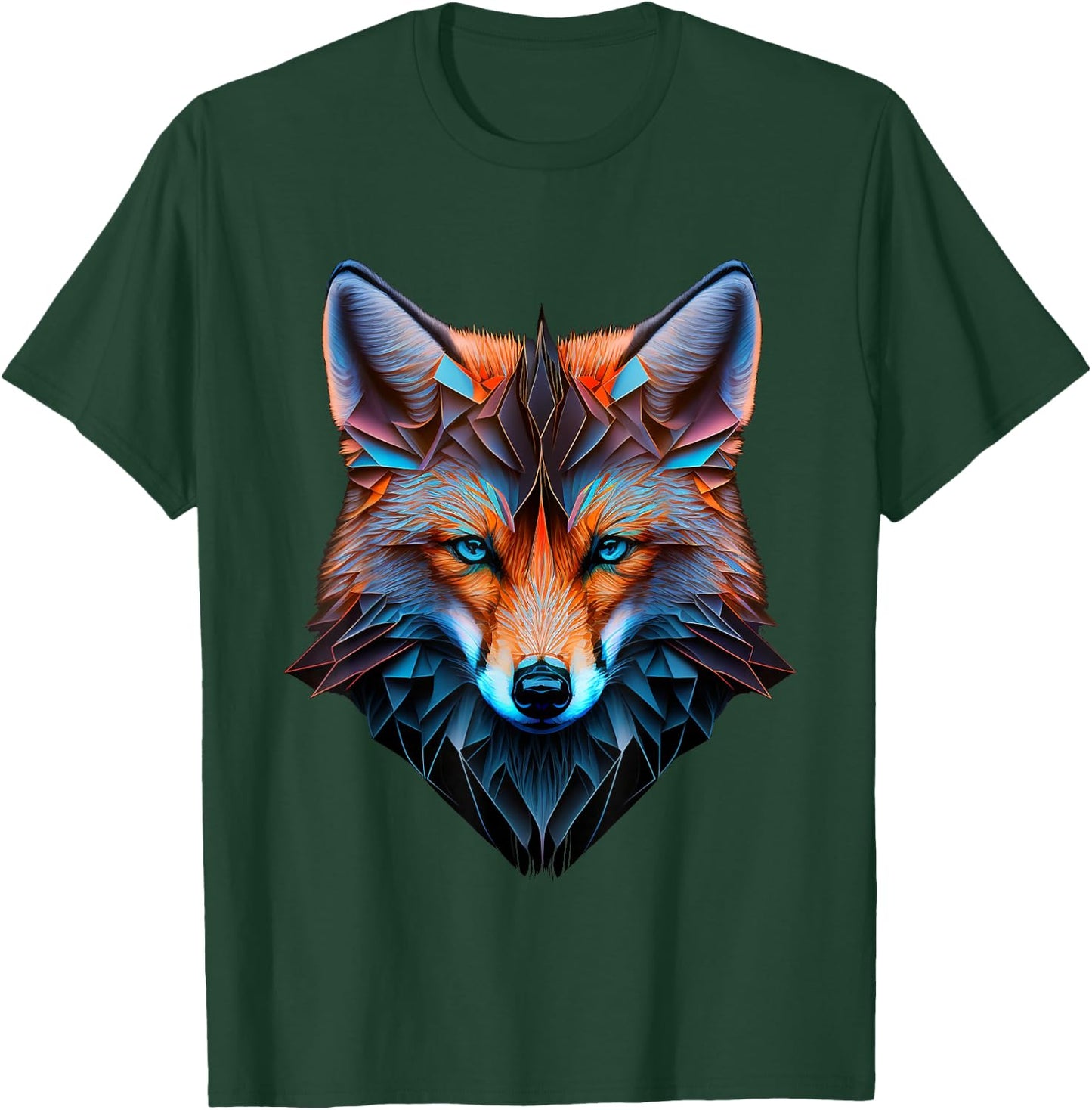 Fox Blue Eyes Animal Fox T-Shirt - T-Shirt | Forest