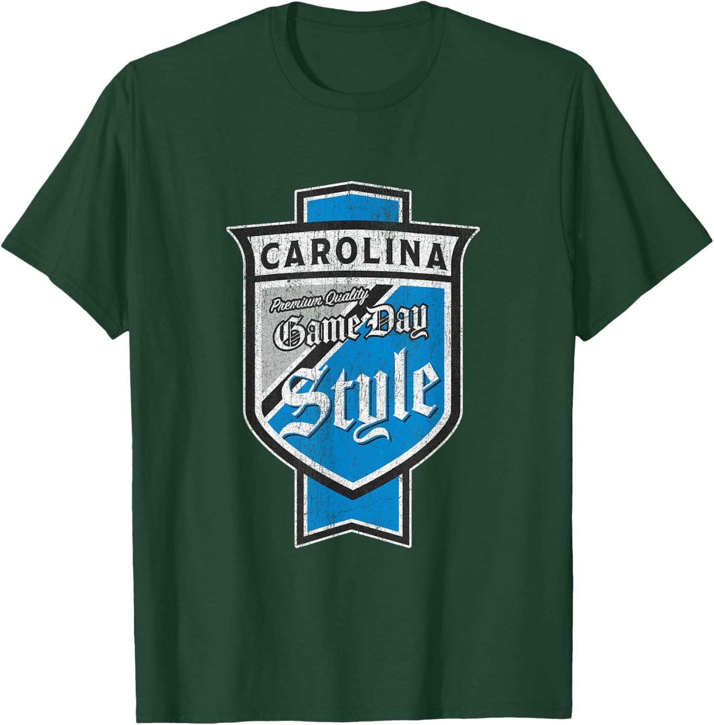 Faded Carolina Beer Label - Queen City Pride T-Shirt - T-Shirt | Forest