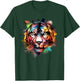 Tiger colourful animal lovers, animals, tigers T-Shirt - T-Shirt | Forest