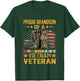 Proud Grandson of A Vietnam Veteran Flag American USA T-Shirt - T-Shirt | Forest