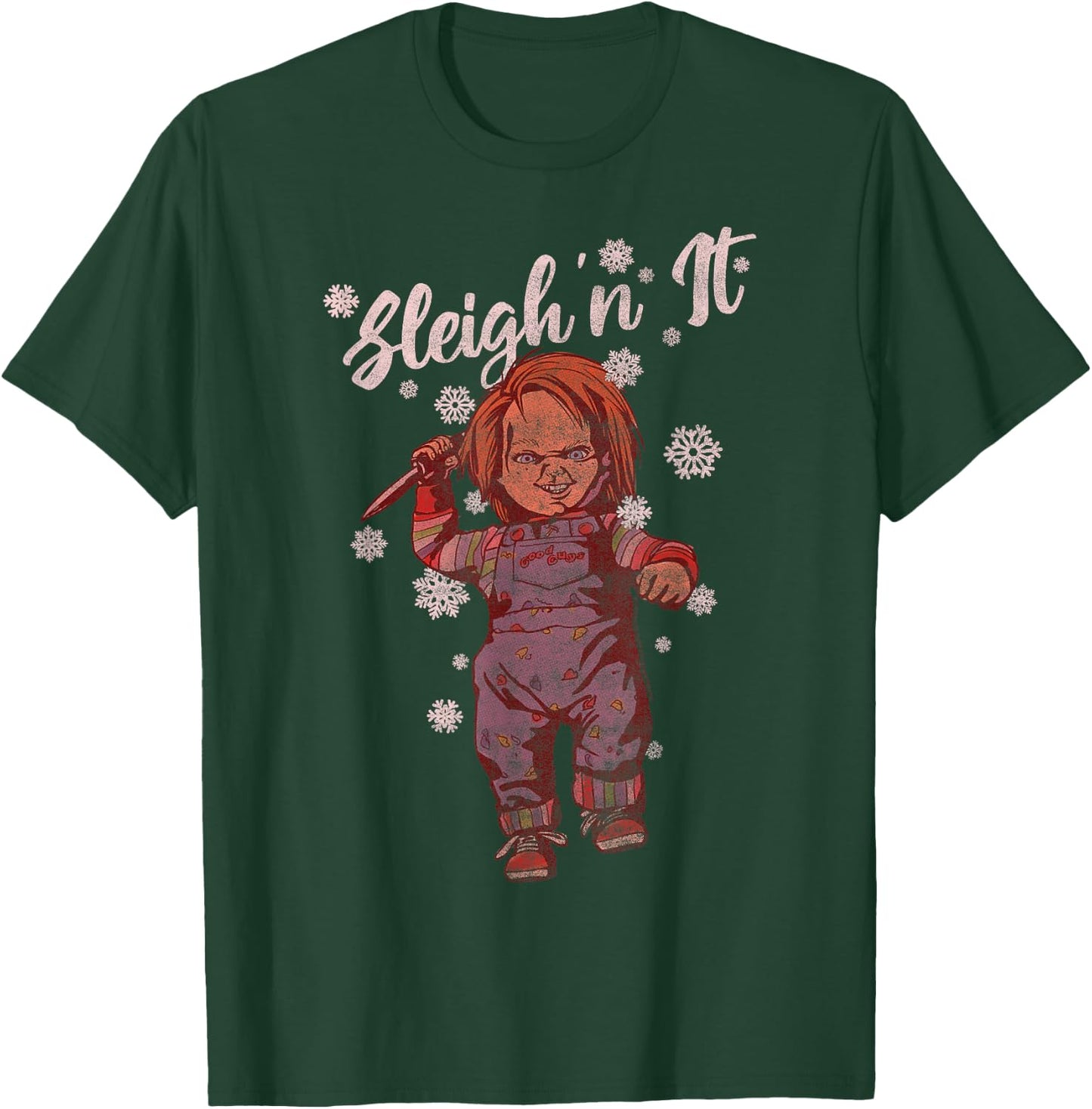 Chucky Christmas Sleigh N It T-Shirt - T-Shirt | Forest