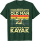 Funny Kayaking Design Grandpa Kayaker Kayak Lovers T-Shirt - T-Shirt | Forest