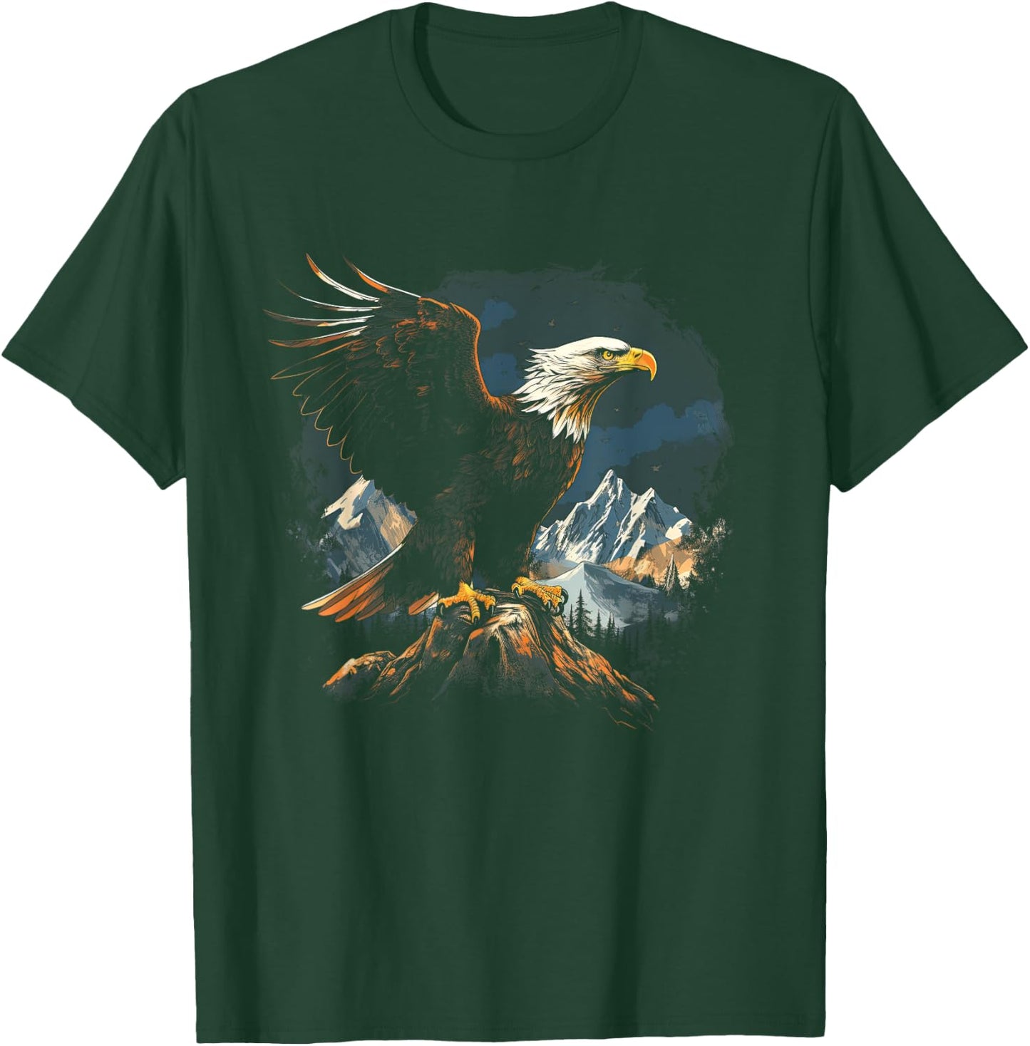 Majestic Breathtaking landscape Bird T-Shirt - T-Shirt | Forest