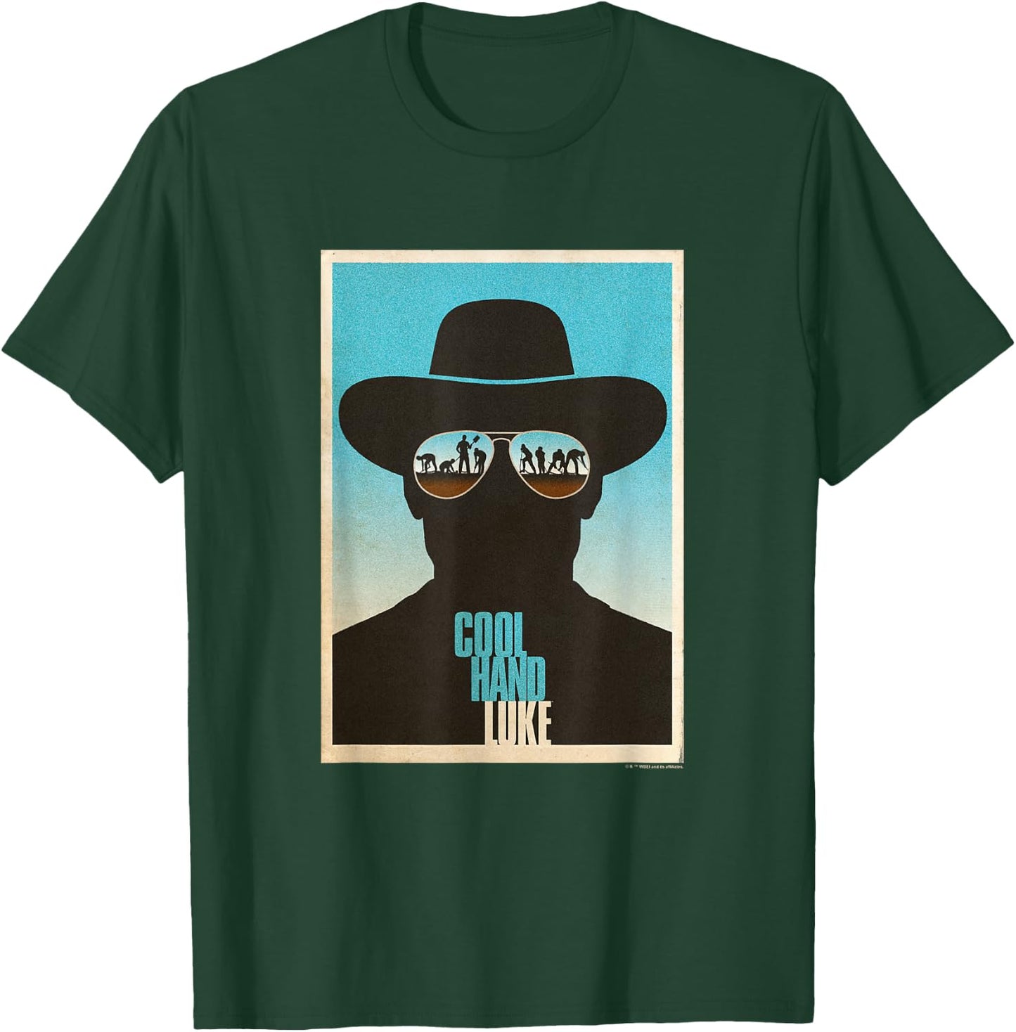 WB100 Cool Hand Luke Prison Life Aviator's Silhouette T-Shirt - T-Shirt | Forest