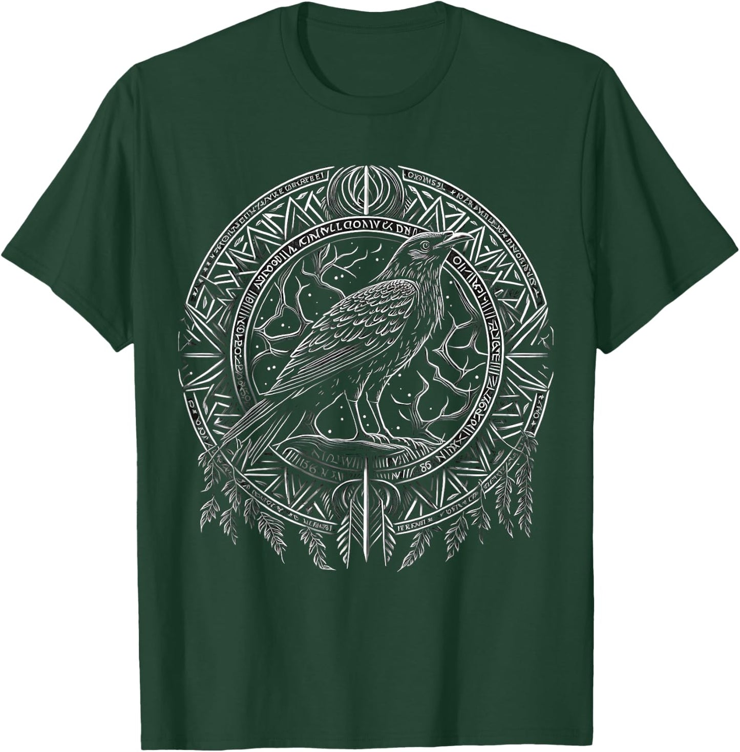 Odins Raven Viking Midgard Thor Walhalla T-Shirt - T-Shirt | Forest