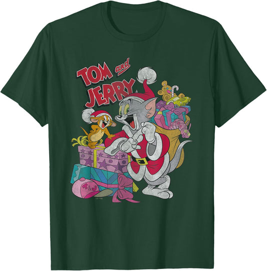 Tom and Jerry Christmas Presents T-Shirt - T-Shirt | Forest