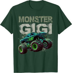 Monster Truck Gigi Family Matching Monster Truck Lovers T-Shirt - T-Shirt | Forest