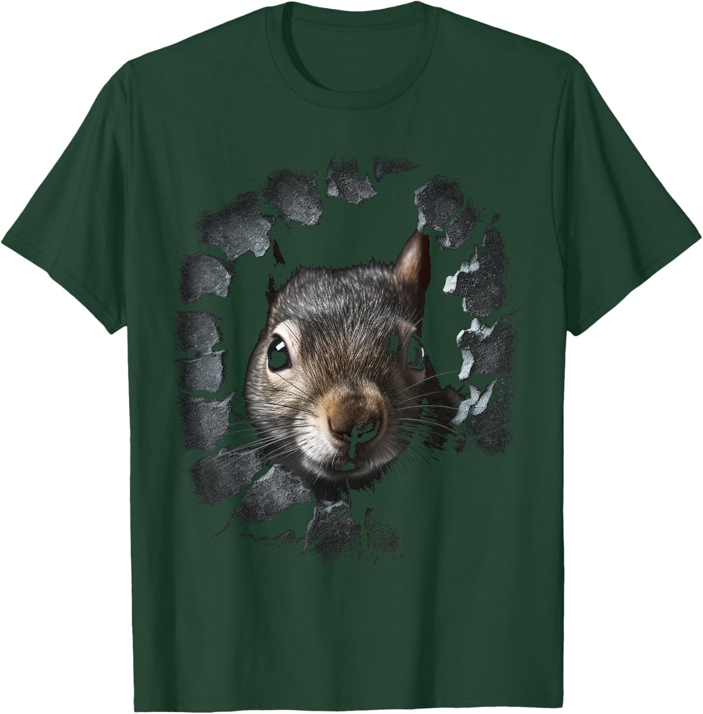 Squirrel Art - Wall Animal Squirrel T-Shirt - T-Shirt | Forest