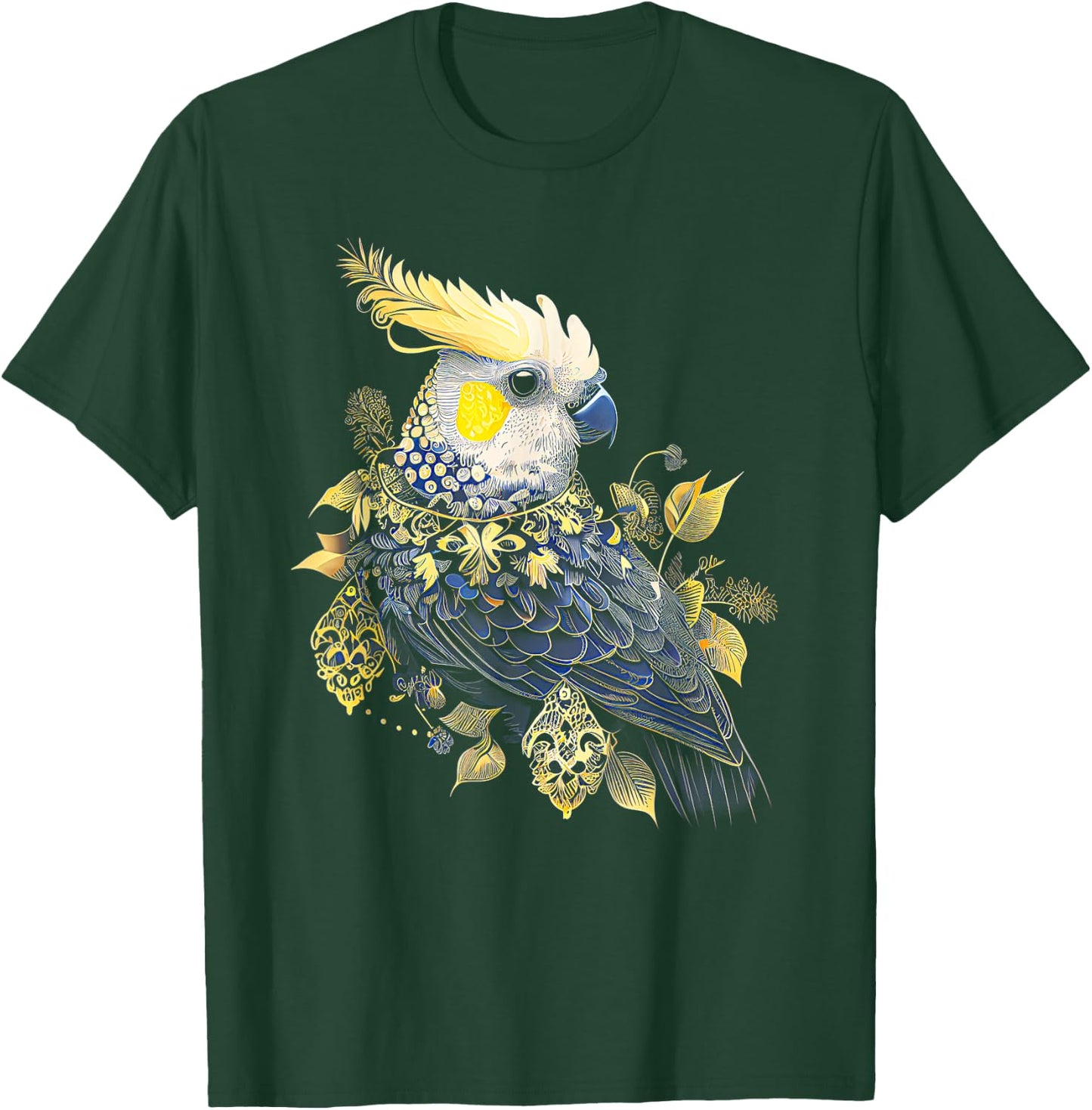 Love Cockatiel Women Parrot for pet Bird Lovers Cockatiel T-Shirt - T-Shirt | Forest