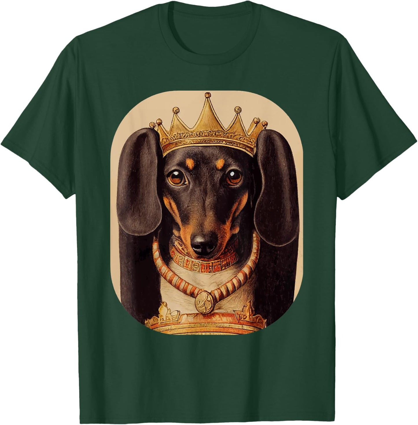 Wiener Dog Lover: Ancient Retro Dachshund T-Shirt - T-Shirt | Forest