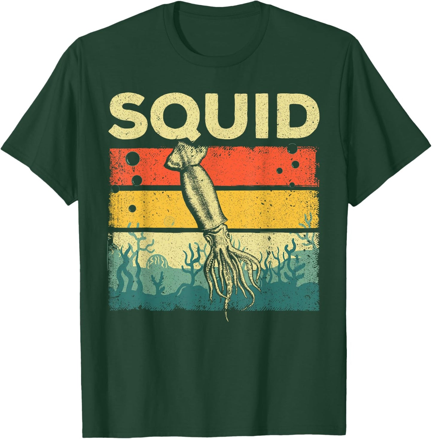Cool Squid Women Biologist Sea Animal Fish Lover T-Shirt - T-Shirt | Forest