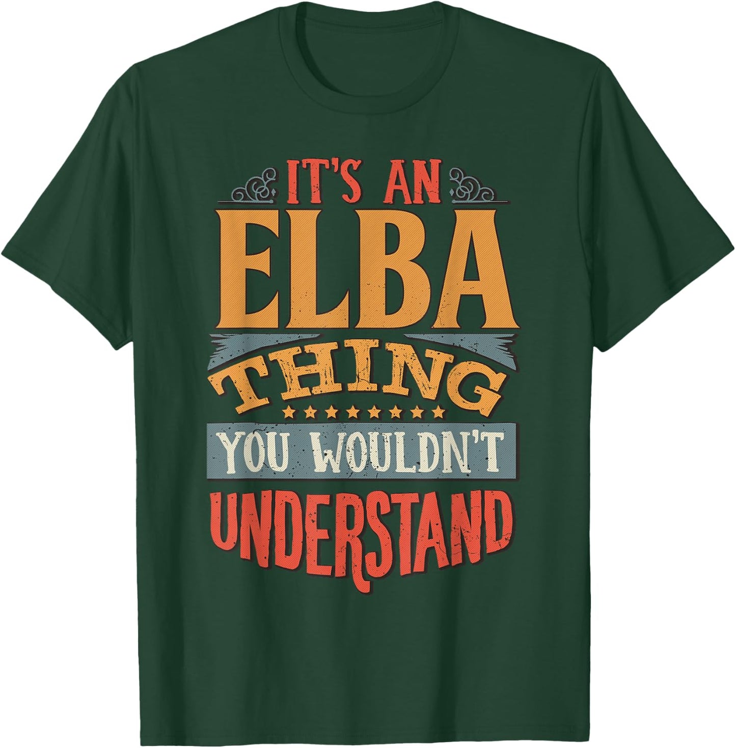 Elba Name T-Shirt - T-Shirt | Forest