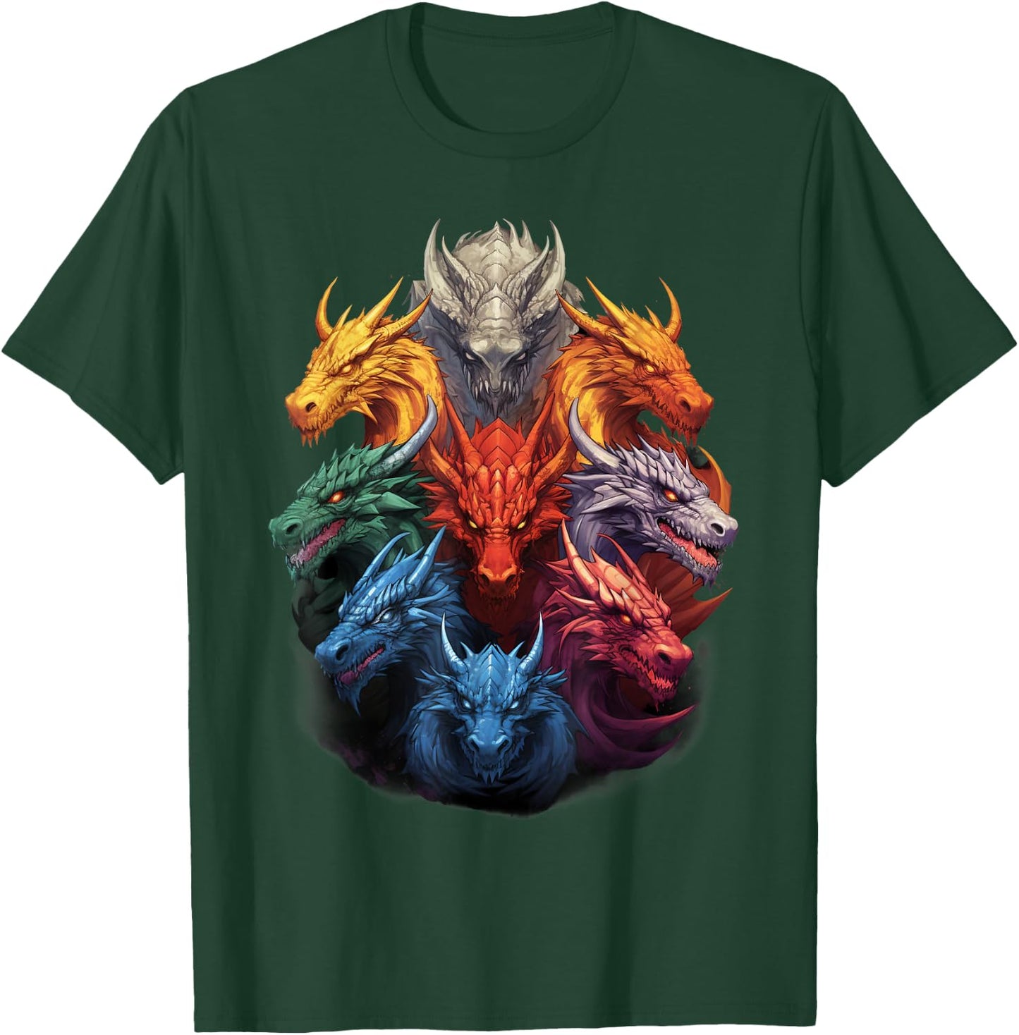 Dragon Lovers Dragon Types Women Men Girls Boys Dragons T-Shirt - T-Shirt | Forest