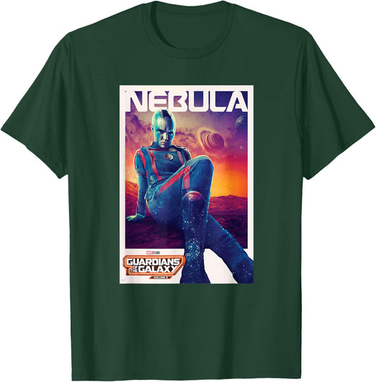 Marvel Guardians of the Galaxy Volume 3 Nebula Poster T-Shirt - T-Shirt | Forest