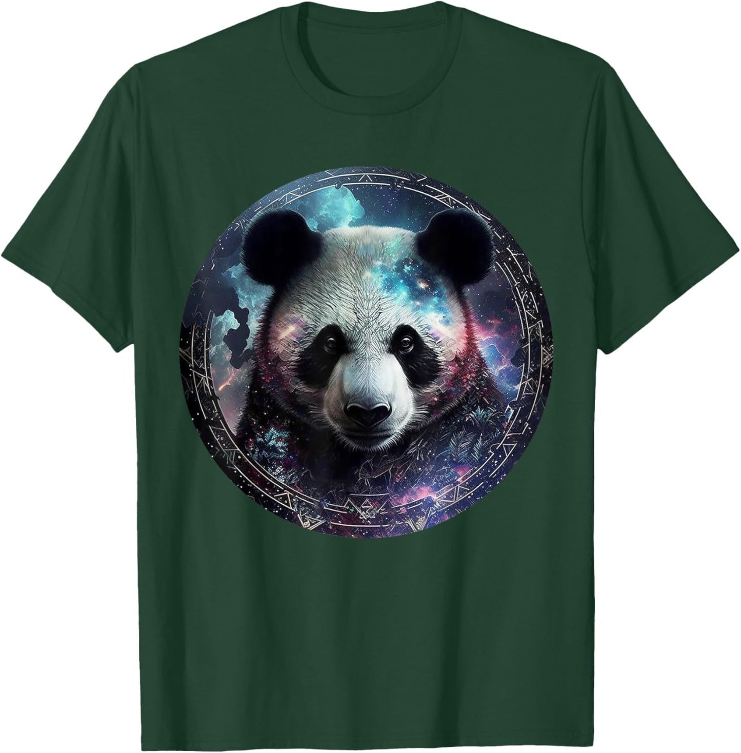 Panda art fantasy motif animal print panda T-Shirt - T-Shirt | Forest