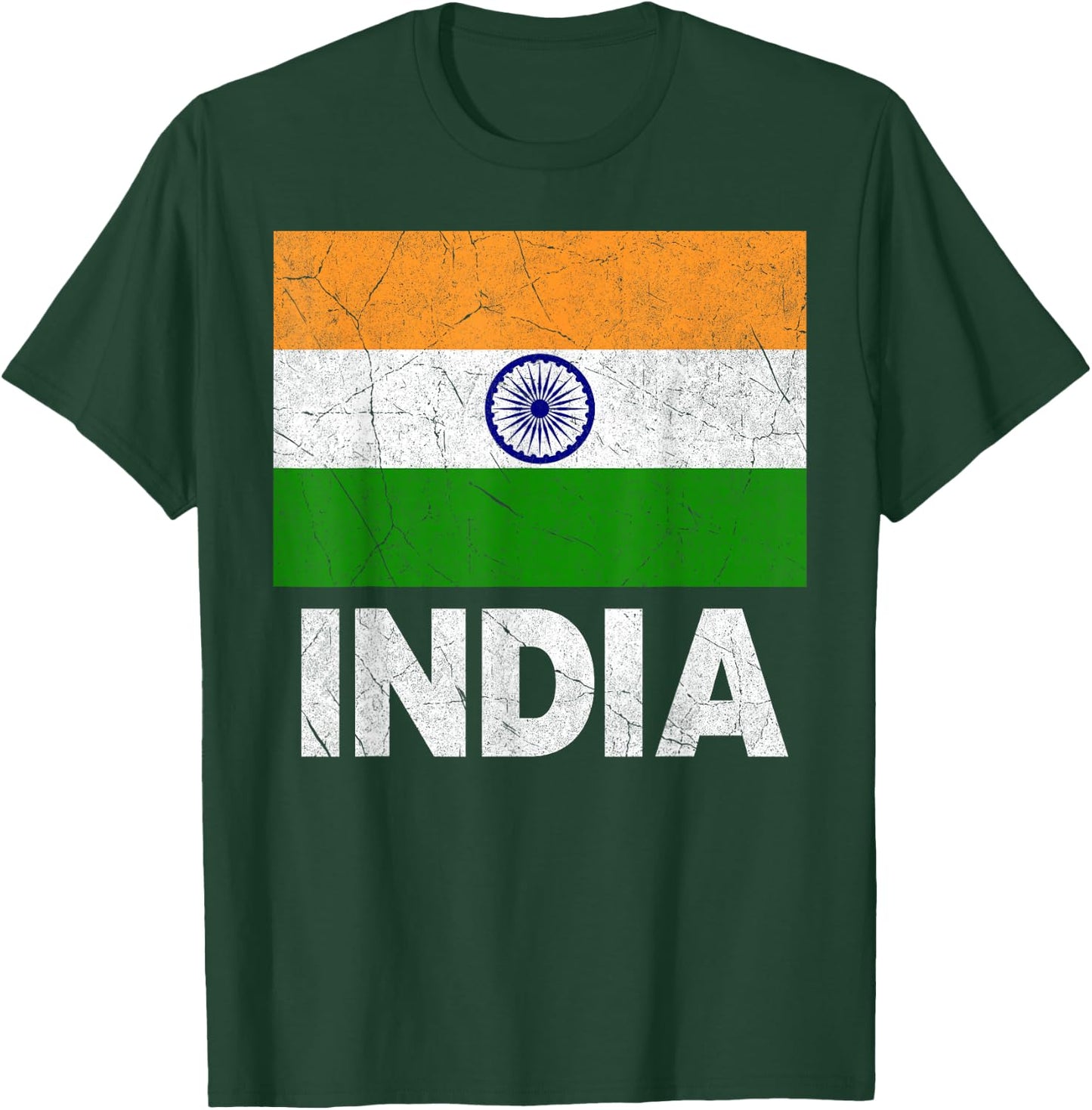 Indian Flag India Women Boys Girls Kids Birthday T-Shirt - T-Shirt | Forest