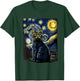 Starry Night Cat Van Gogh Cat Lover Gifts Cat Mom, Cat Dad T-Shirt - T-Shirt | Forest