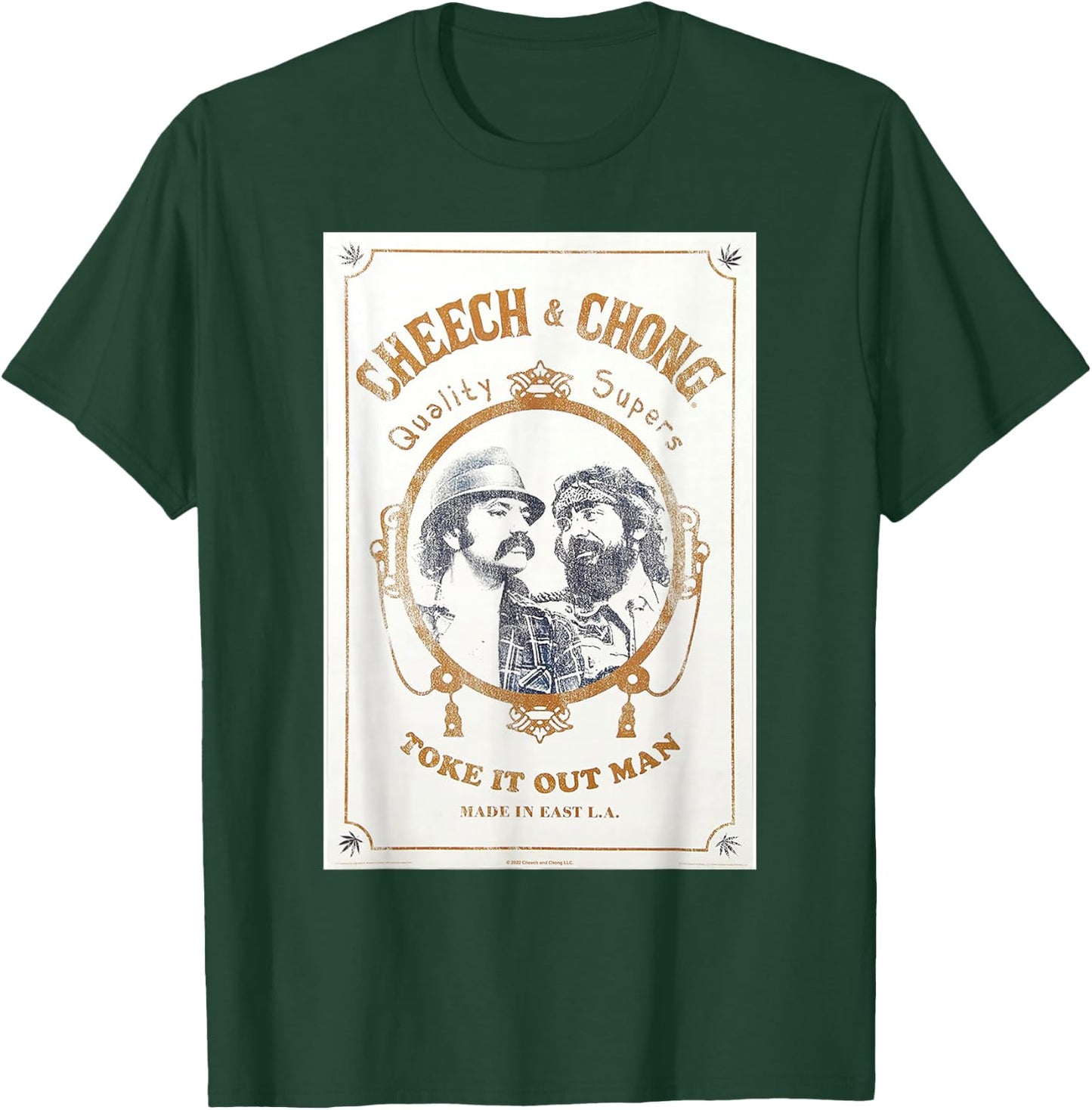 Cheech & Chong Toke It Out Man Quality Supers Distressed T-Shirt - T-Shirt | Forest