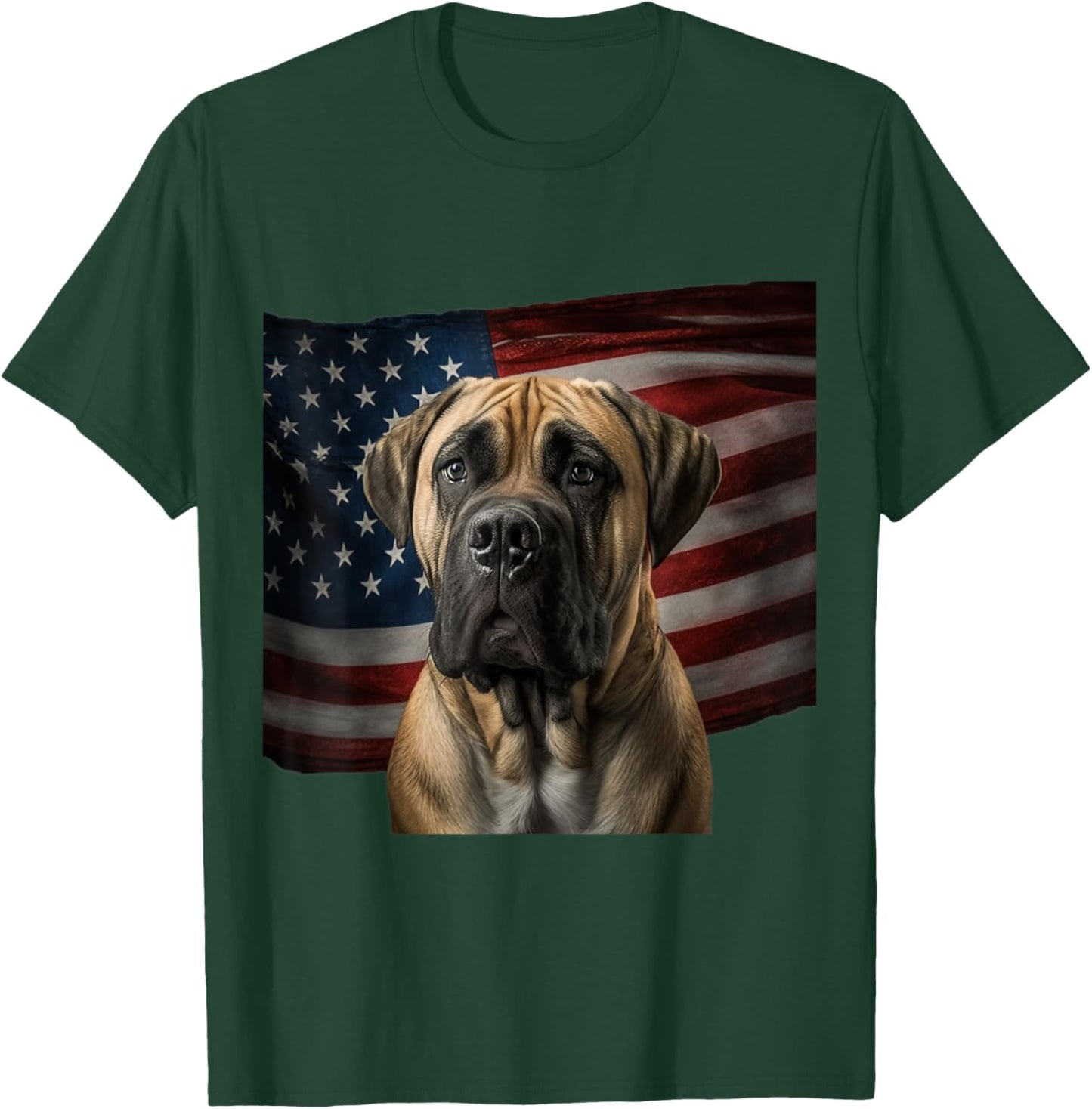 Boerboel 4th of July - Boerboel USA T-Shirt - T-Shirt | Forest