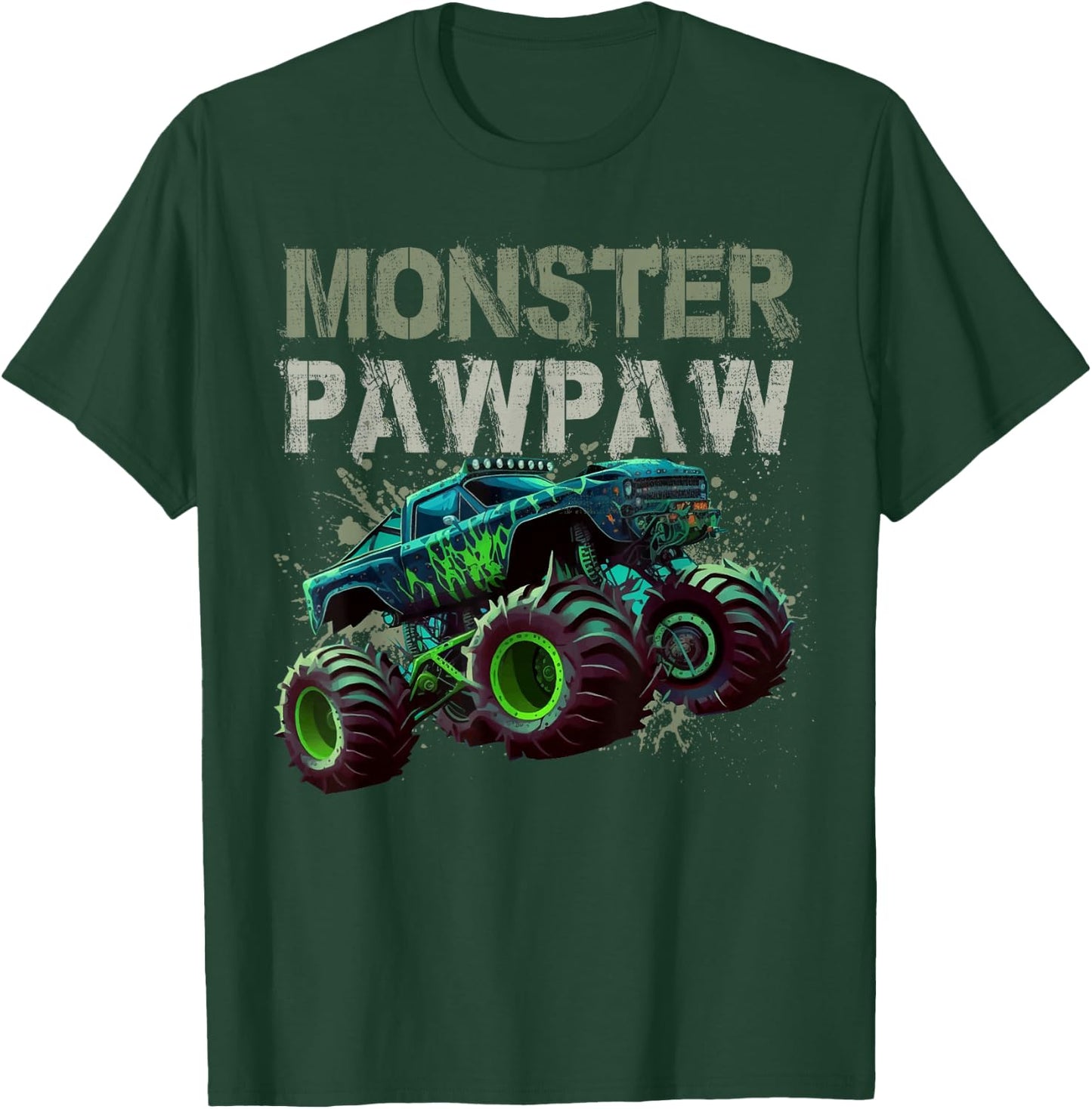 Monster Truck Pawpaw Family Matching Monster Truck Lovers T-Shirt - T-Shirt | Forest