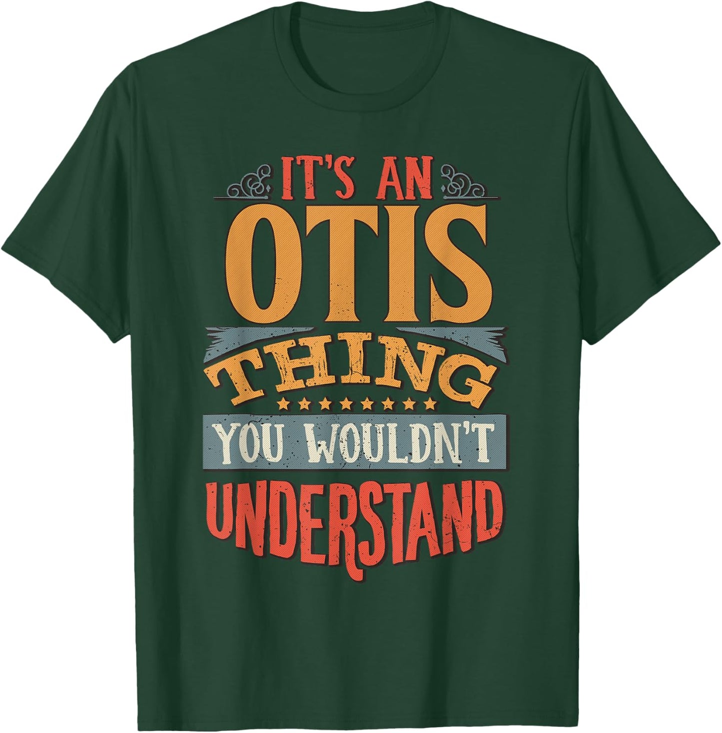 Otis Name T-Shirt - T-Shirt | Forest