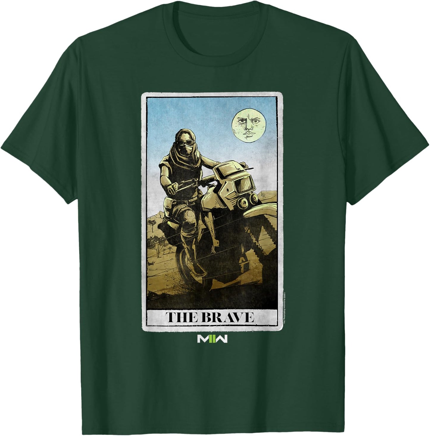 Call of Duty: Modern Warfare 2 The Brave Desert Bike Card T-Shirt - T-Shirt | Forest