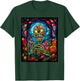 Stained Glass Style Zombie Halloween T-Shirt - T-Shirt | Forest