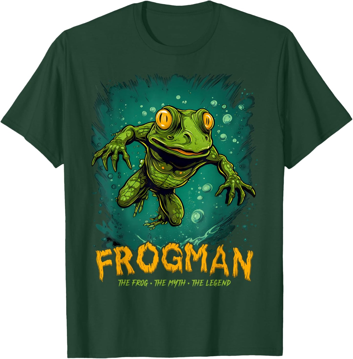 Loveland Frogman Cryptid Creature Frog Myth Cryptozoology T-Shirt - T-Shirt | Forest