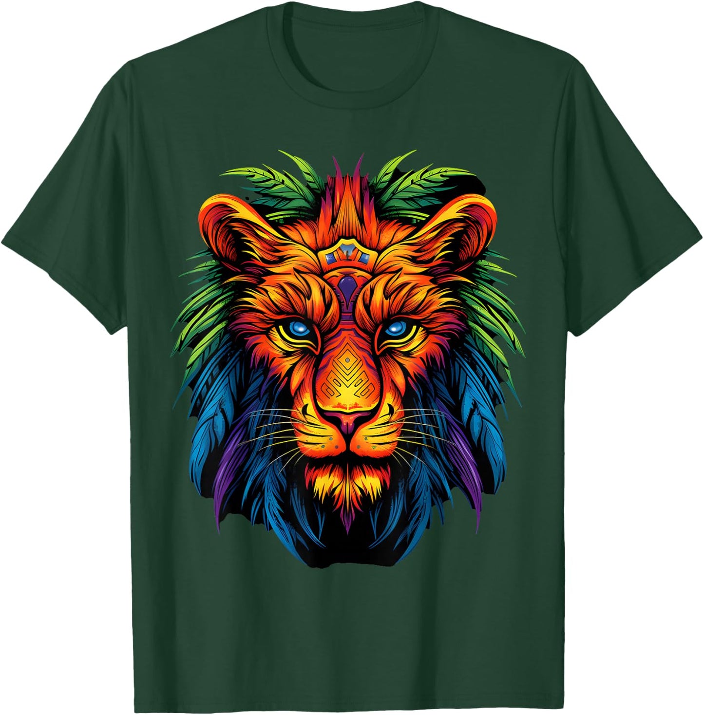Tribal Lion T-Shirt - T-Shirt | Forest