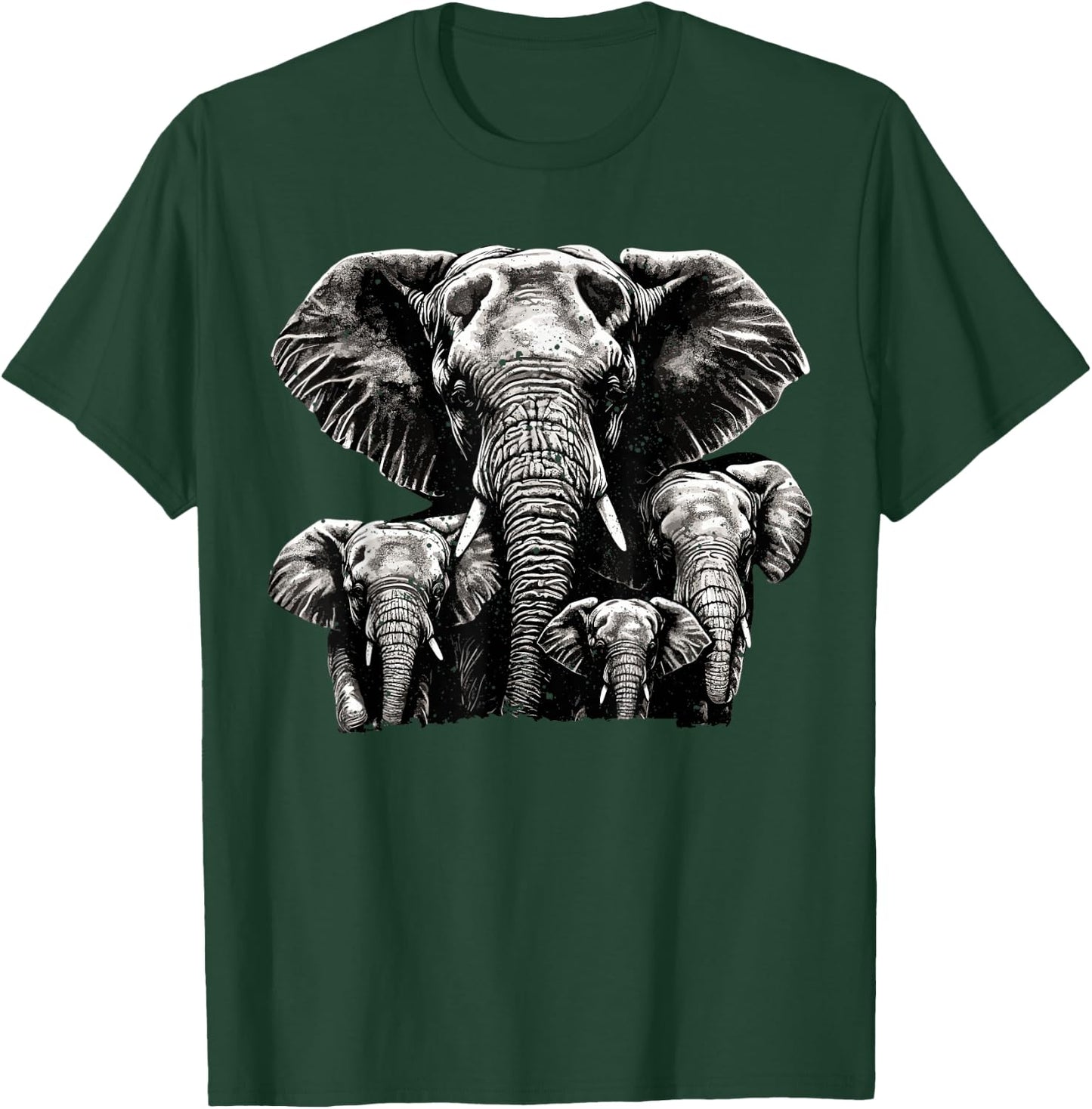 Elephant Dad Grahpic - Family Elephant Men T-Shirt - T-Shirt | Forest