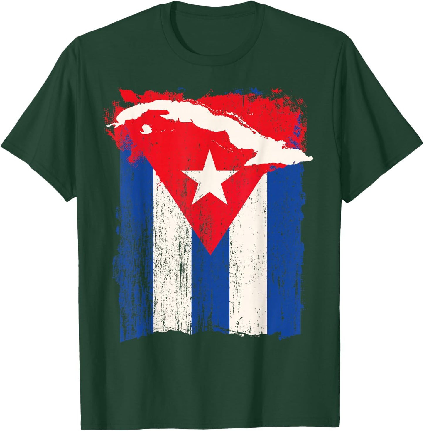 Cuba Flag Shirt Cuban Hispanic Heritage Month Revolution Day T-Shirt - T-Shirt | Forest