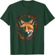 Fox Wall Artwork | Animal Motif Fox T-Shirt - T-Shirt | Forest