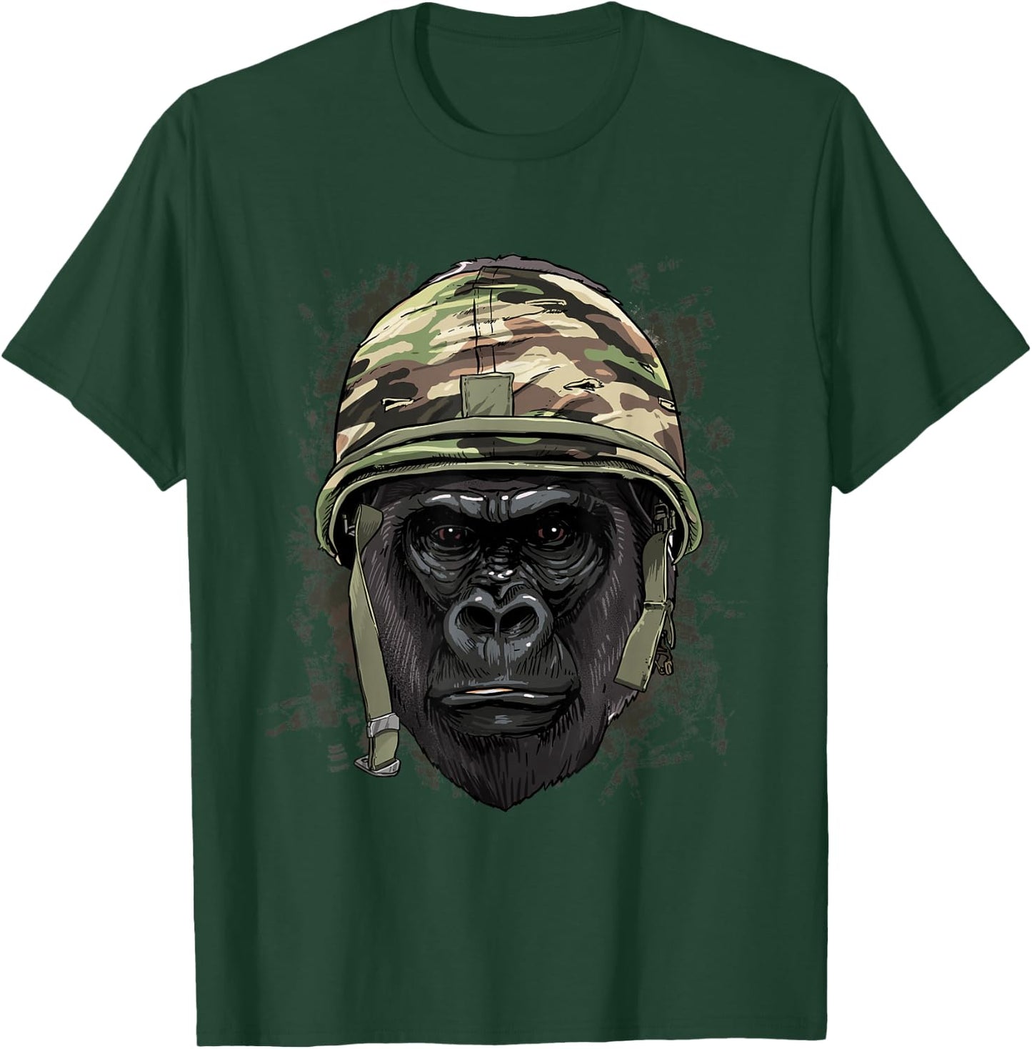 Gorilla Soldier Veteran Army Gorilla Primate Animal Lover T-Shirt - T-Shirt | Forest