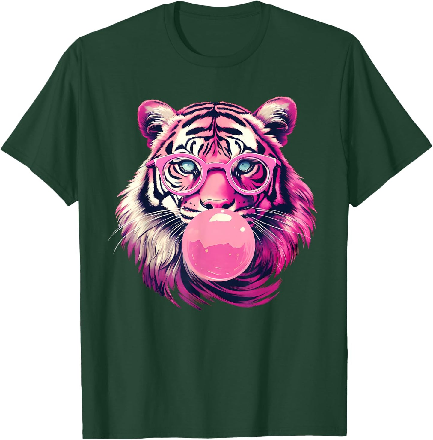 Women's Tiger Tiger Face Wild Animal Cute Tiger T-Shirt - T-Shirt | Forest