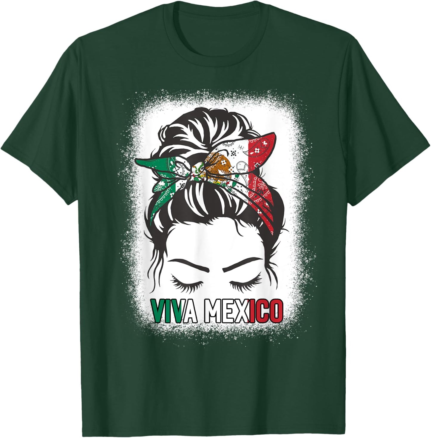 Mexico Independence Day Viva Mexican Flag Pride Hispanic Men T-Shirt - T-Shirt | Forest