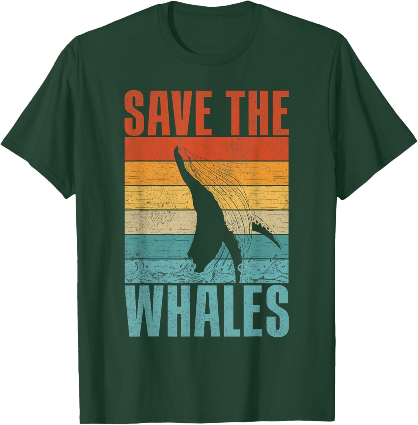 Save the Whales Lover Marine Scientist Environmentalist T-Shirt - T-Shirt | Forest