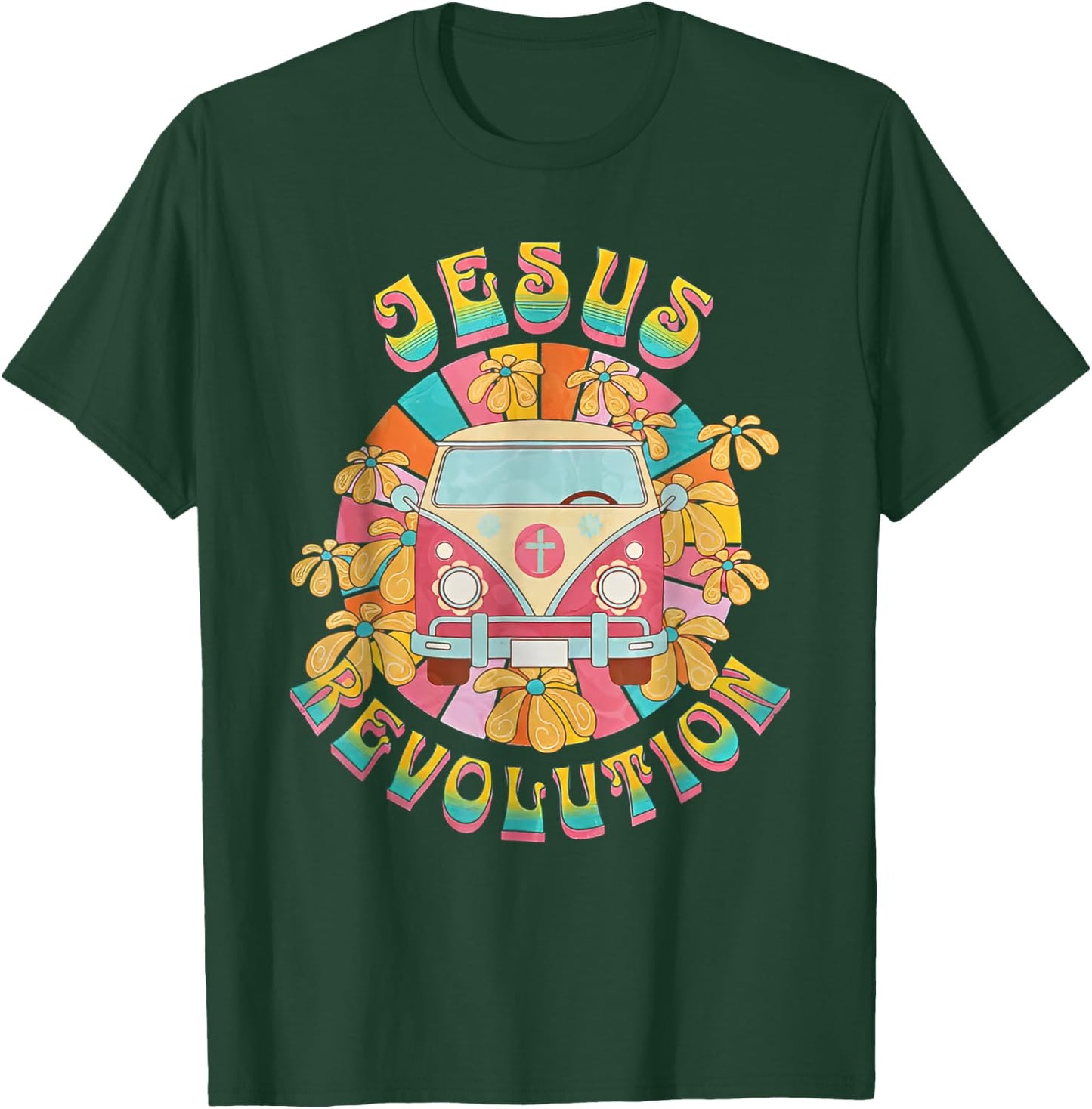 Jesus Revolution christian easter day religious T-Shirt - T-Shirt | Forest